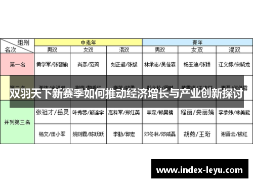 双羽天下新赛季如何推动经济增长与产业创新探讨